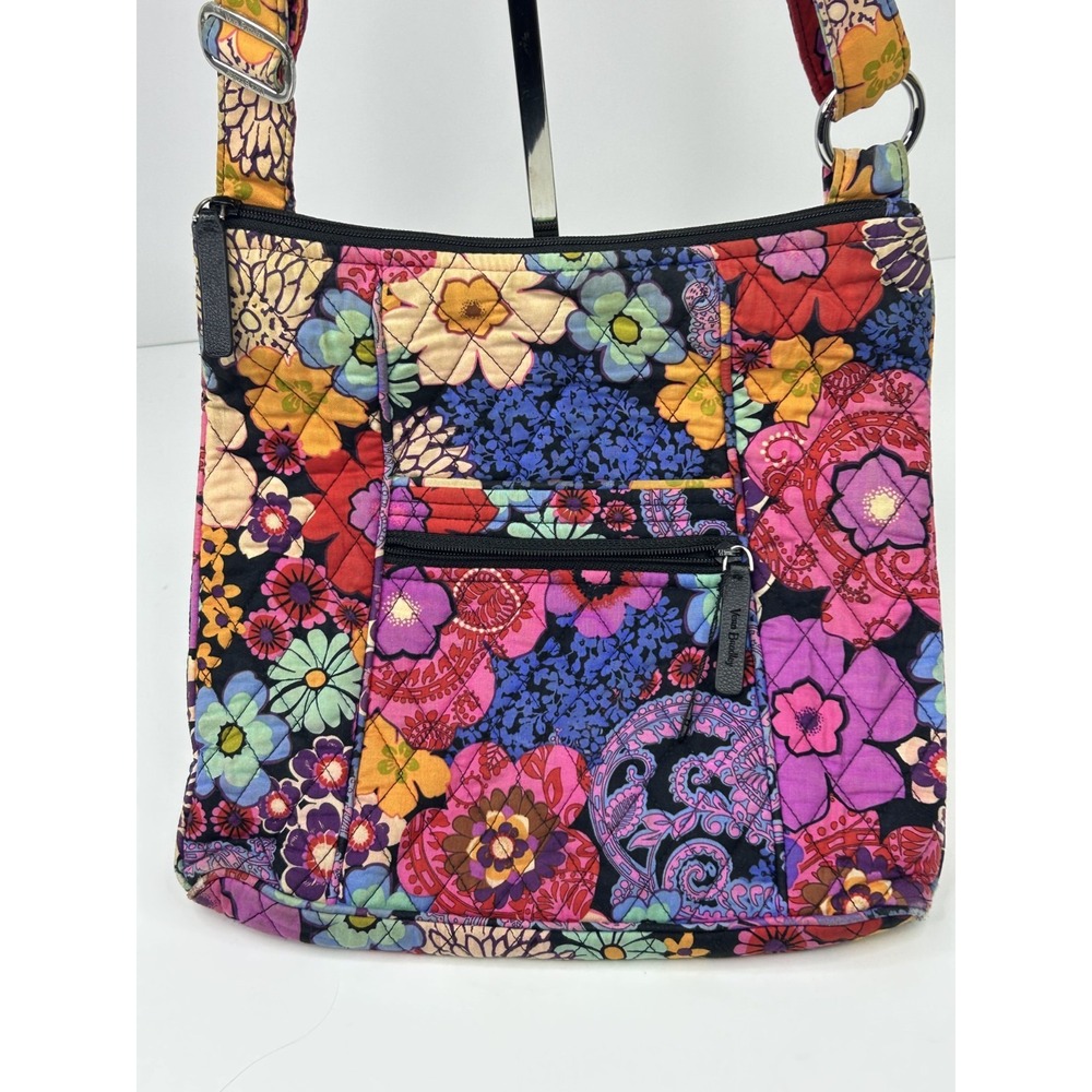 Vera Bradley Purse Crossbody Hipster Red Floral Medium